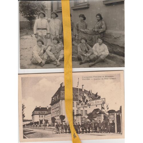 Ensemble De 2 Cartes Postales Occupation Française En Allemagne