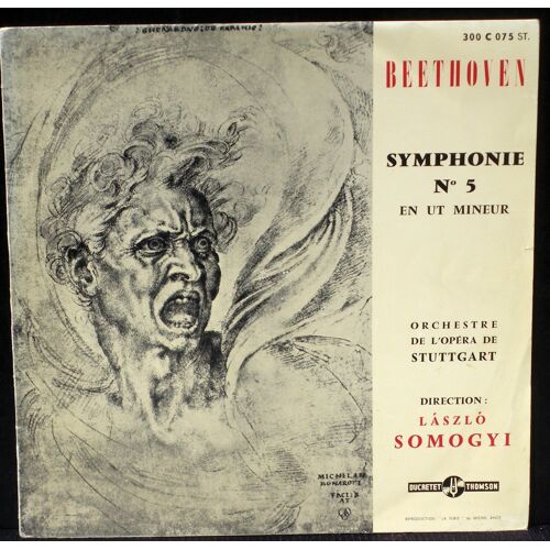 Beethoven Symphonie 5 Laszlo Somogyi Ducretet-Thomson Lp & Cv Ex