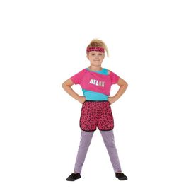 Costume Aérobie Relax 80 Filles Rosa