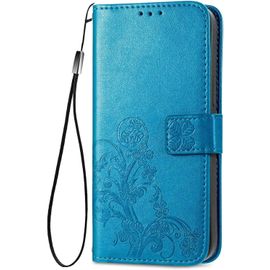Coque Pour Xiaomi Redmi Note 11 Pro 5g / 4g, Pu Cuir Housse Tpu Flip Portefeuille Etui Avec Carte Fente & Stand Fonction & Motif Relief, Magnetique Protection Case Cover, Bleu