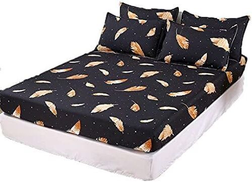 Parure De Lit Antid¿¿Rapante De Draps-Housses + Taies D'oreiller Avec Impression D, Housse De Couette Double, Polyester, Taie D'oreiller De X Cm (Craquelure De , X X Cm)