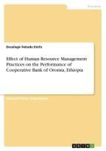 Effect Of Human Resource Management Practices On The Performance Of Cooperative Bank Of Oromia, Ethiopia