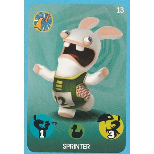 N°13 - Carte Panini Carrefour The Lapins Cretins - Sprinter