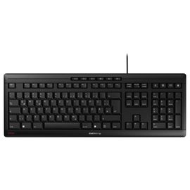 CHERRY STREAM CLAVIER - Clavier - 100% - full size - USB - QWERTY - Portugais - commutateur : CHERRY SX - noir/gris