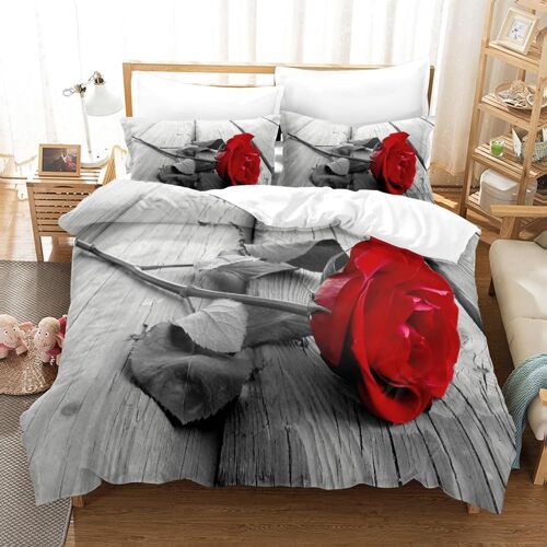 Parure De Lit D Avec Housse De Couette Et Housse De Couette - Rose Romantique - Pour Fille Et Adulte - D¿¿Coration De Chambre ¿¿ Coucher (, X Cm)
