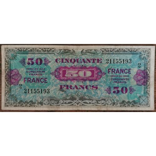 Billet 50 Francs 1944 France Préparer Par Les Usa Pour La Libération S2 21155193