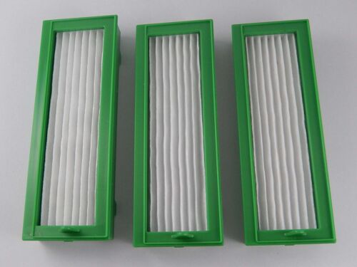 vhbw Lot de 3x Filtre Hepa Allergie pour aspirateur Vorwerk Kobold VR200, VR-200
