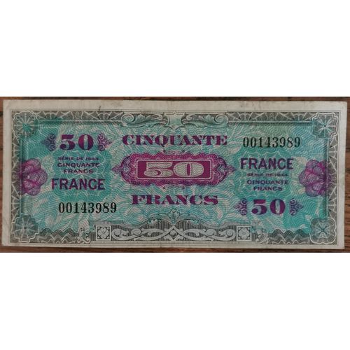 Billet 50 Francs 1944 France Préparer Par Les Usa Pour La Libération 00143989