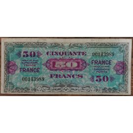 Billet 50 Francs 1944 France Préparer Par Les Usa Pour La Libération 00143989