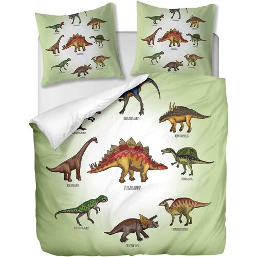 Parure De Lit Pi¿¿Ces Avec Housse De Couette Et Taies D'oreiller,Dinosaures Jurassiques, X Cm / X Cm X ,Multi