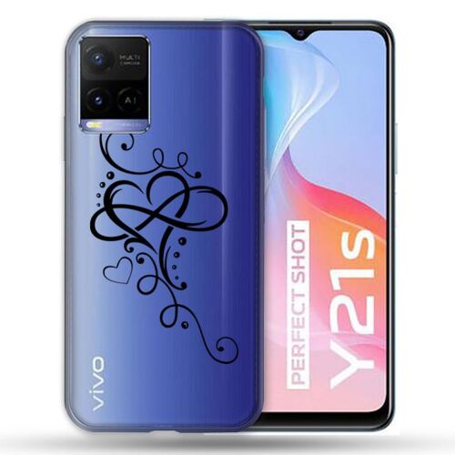 Coque Transparente Pour Vivo Y21 / Y21S / Y33S Coeur infini