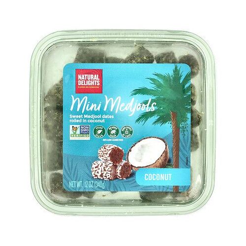 Natural Delights, Mini Medjools, Noix De Coco, 340 G