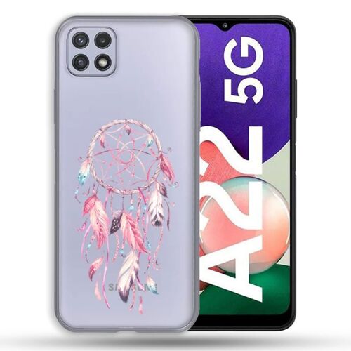 Coque Transparente Pour Samsung Galaxy A22 5g Attrape Reve Rose