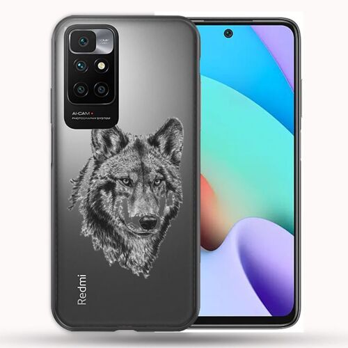 Coque Transparente Pour Xiaomi Redmi 10 Loup