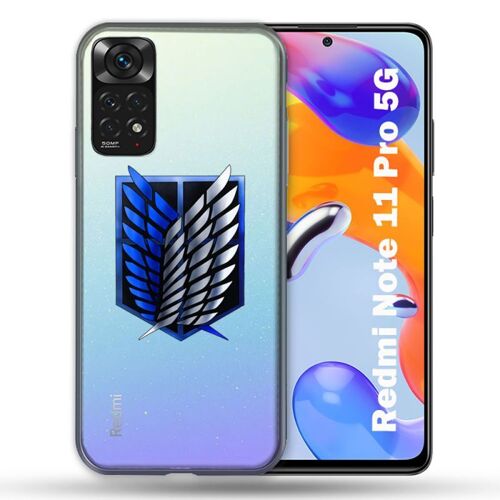 Coque Transparente Pour Xiaomi Redmi Note 11 / 11s Attaque Titan Logo