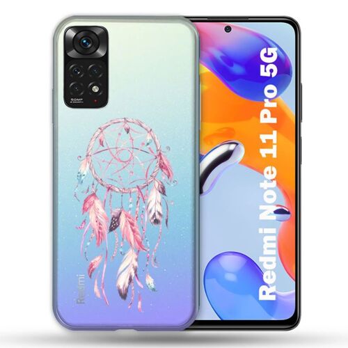 Coque Transparente Pour Xiaomi Redmi Note 11 / 11s Attrape Reve Rose