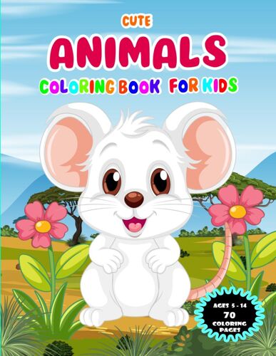 Cute Animals Coloring Book For Kids: "Joyful Jungle: Dive Into A World Of Cute Creatures (Perfect For Ages 5-14)"