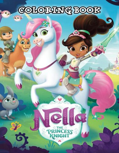 Nella The Princess Knight Coloring Book: Jumbo Coloring Book For Kids And Adults | Ages 3-12+