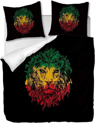 Parure De Lit Pi¿¿Ces Avec Housse De Couette Et Taies D'oreiller,Th¿¿Me De La Tour De La T¿ºte De Lion, X Cm / X Cm X ,Multi