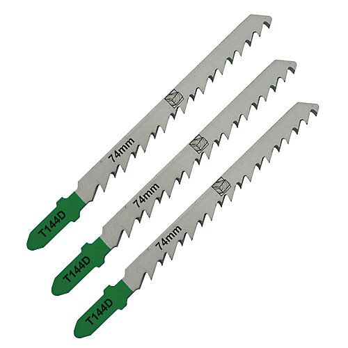3 lames de scie sauteuse T droite grossière Bois moyen