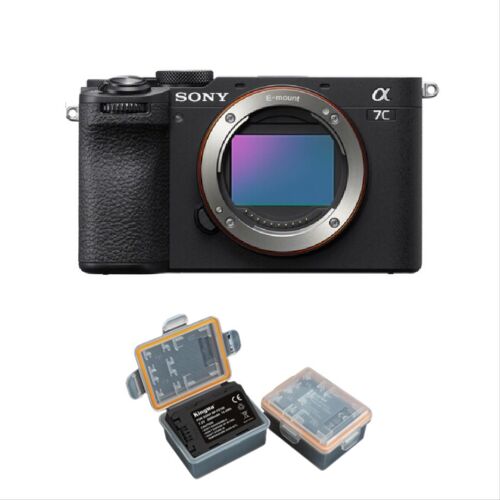 Boîtier Sony a7C II 24.2 mpix noir + 1 Kingma 2000 mAh (Sony NP-FZ100) batterie