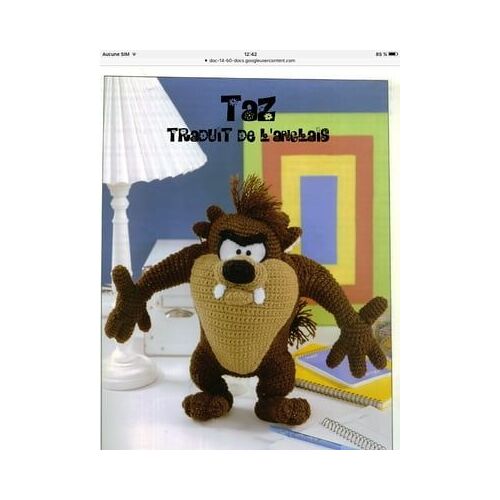 Taz En Crochet