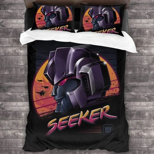 Tran-Sformers Rad Seeker Retro S Ensemble De Literie Pi¿¿Ces Housse De Couette Ensemble De Literie D¿¿Coratif Pi¿¿Ces Avec Taies D'oreiller