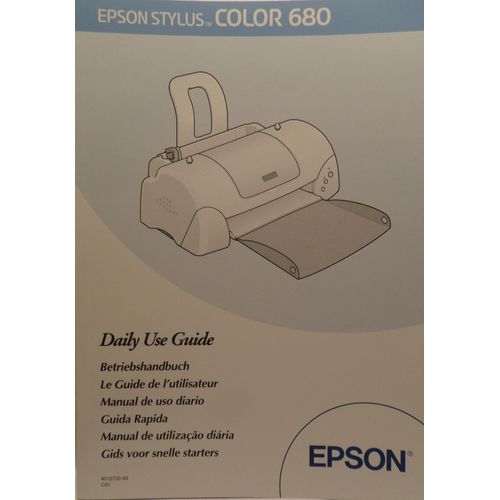 Guide De L'Utilisateur - Manuel Mode D'Emploi Epson Stylus Color 680