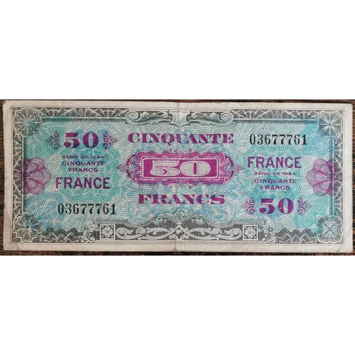 Billet 50 Francs 1944 France Préparer Par Les Usa Pour La Libération 03677761