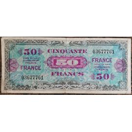 Billet 50 Francs 1944 France Préparer Par Les Usa Pour La Libération 03677761