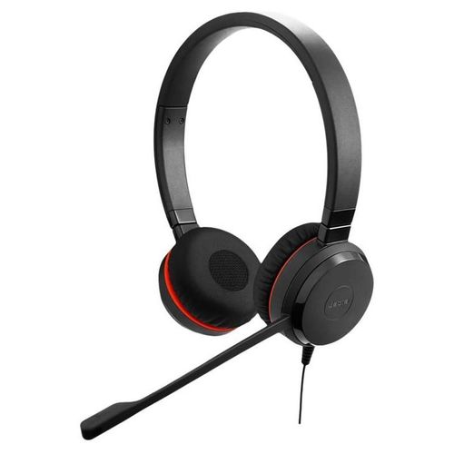 Jabra Evolve 20SE MS stereo - Micro-casque - sur-oreille - filaire - USB-C, USB-A - isolation acoustique - Certifié pour Microsoft Teams