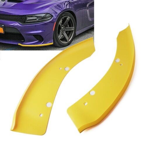 Jaune Lame De Pare-Choc Avant De Voiture, 1 Paire, Déflecteur De Lèvre, Diffuseur De Protection Pour Dodge Charger Srt Scat Pack 2015  2019 "Nipseyteko"