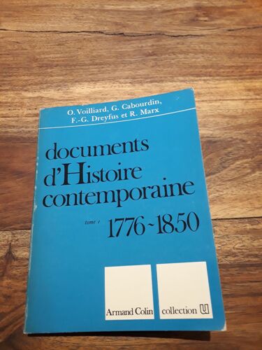 Documents D'Histoire Contemporaine 1776-1850