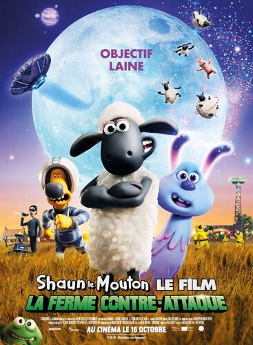 Affiche Officiel Cinema Du Film Shaun Le Mouton Contre Attaque Pf