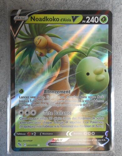 Carte Pokemon Noadkoko D'alola V 005/078 - Eb10.5 - Pokemon Go - Vf
