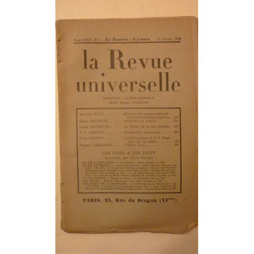 La Revue Universelle Tome 79 Numéro 24