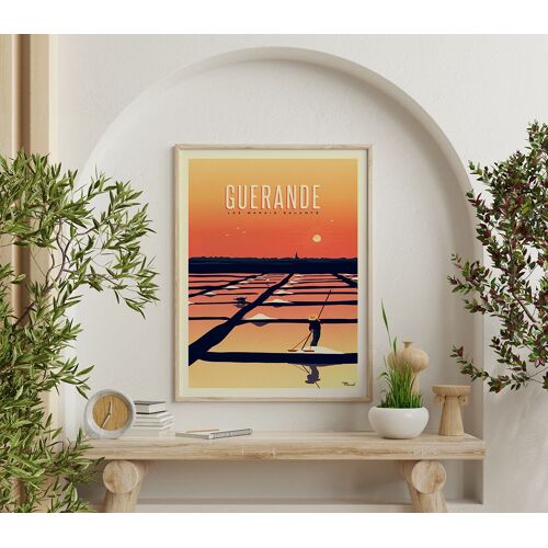 Affiche Guérande - Marcel Travel Poster - 50x70 Cm