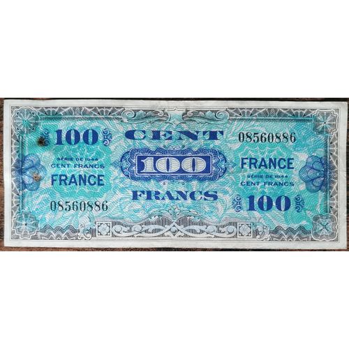 Billet 100 Francs 1944 France Préparé Par Les Usa Pour La Libération 08560886