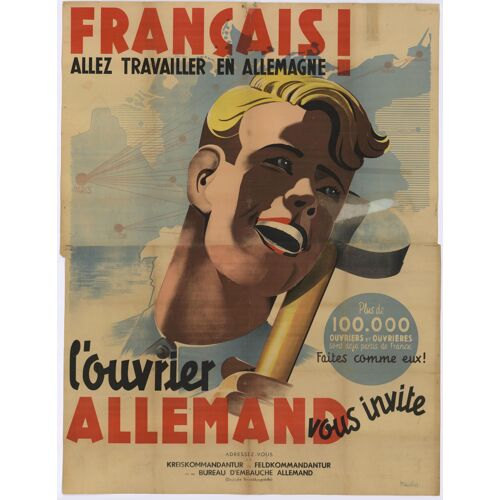 Affiche Français Travailler Allemagne