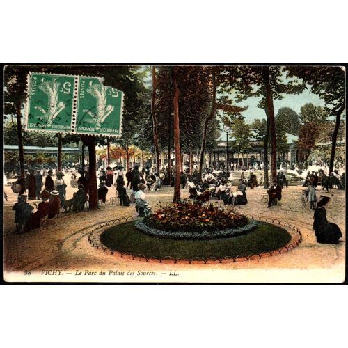 Carte Postale Ancienne, France, Allier ( 03), Vichy, Le Parc Du Palais Des Sources