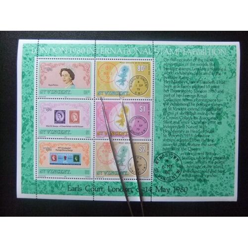 St. Vincent Saint Vincent 1980 Expo.Filatelica Londres Yvert Bloc 12 ** Mnh