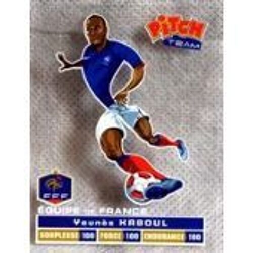 Carte Pitch Team Equipe De France Younes Kaboul Neuve