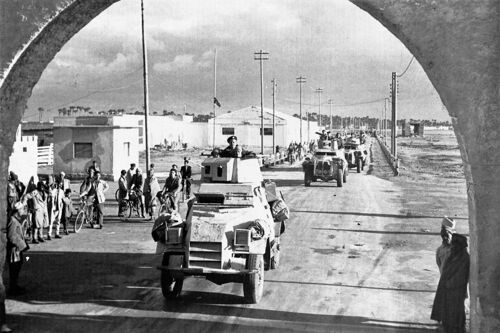 Ww2 - Entrée Des Sud-Africains À Benghazi Fin 1941