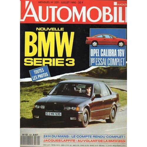L'Automobile Magazine 529-7/1990-Bmw-Volvo-Toyota-Alfa-Mazda-Ford-Opel-Alpine-Lamborghini-Citroën-F1