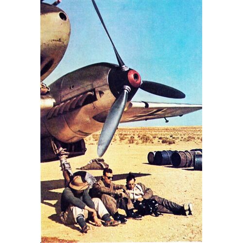 Ww2 - Équipage Allemand Au Repos En Afrique Du Nord En 1941