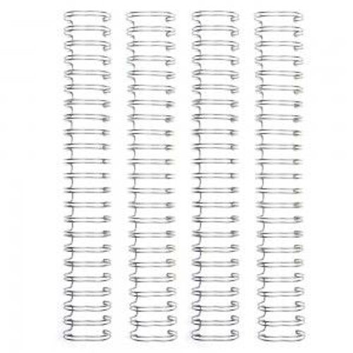 4 Binding Wires Silver - Spirales Reliure 2,5 Cm