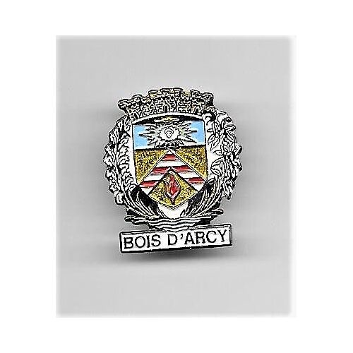 Pins Ville Bois D'arcy 78 Yvelines Blason Armoiries Modèle Argenté