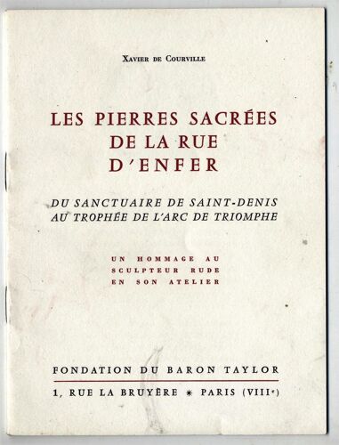 Les Pierres Sacrées De La Rue D'enfer