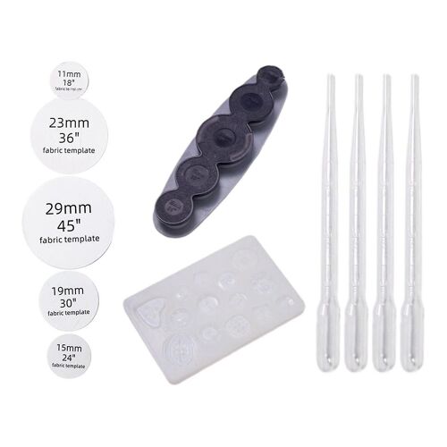 Boutons De Couverture En Tissu Pour Les Boutons De Couverture 11mm 15mm 19mm 23mm 29mm Outils De Bouton En Tissu Moules De Coulée Pour Décorations De Vêtements