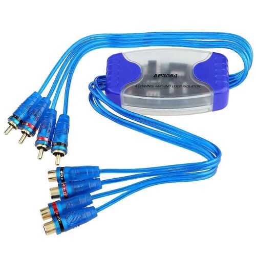 Suppresseur De Filtre De Bruit Audio À 4 Canaux Isolateur De Boucle De Masse Autoradio 50w